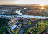 Einen einzigartigen Blick über Koblenz und die Umgebung erhalten Sie von der Festung Ehrenbreitstein.