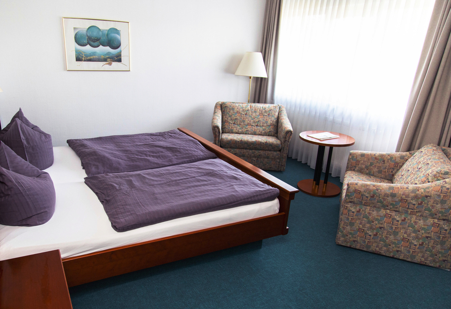 Beispiel eines Doppelzimmers im Hotel Willmeroth Hofbräu