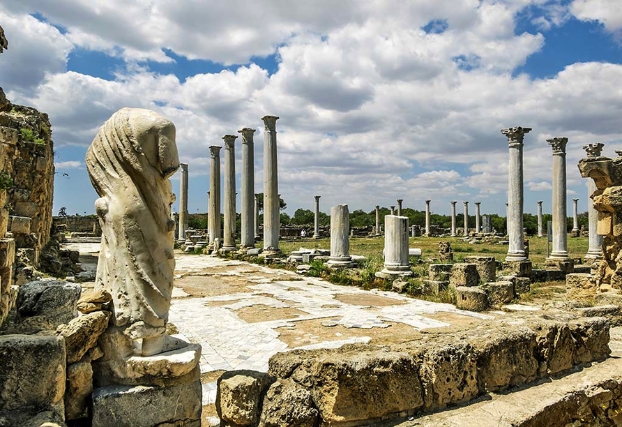 Der Norden Zyperns und seine unberührte Natur, Ruinenstadt von Salamis in Famagusta