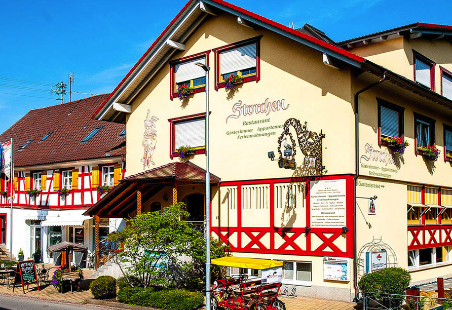 Außenansicht des Hotels Storchen Spa & Wellness in Uhldingen-Mühlhofen