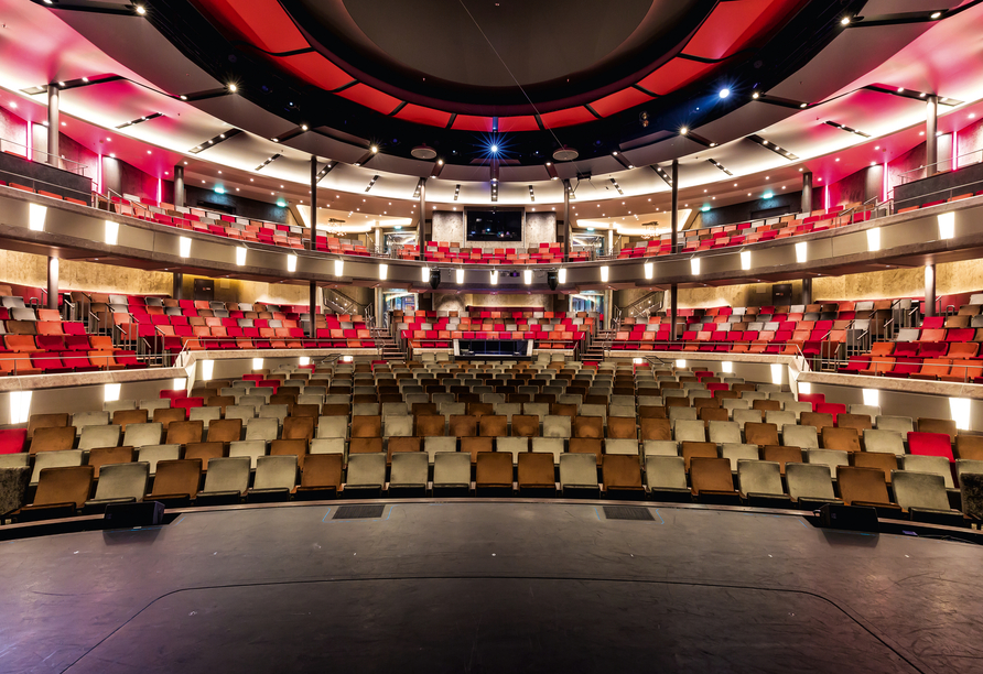 Das Theater an Bord der Mein Schiff 6.