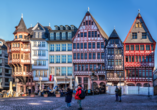 Das Römer-Viertel in der Frankfurter Altstadt wurde aufwendig restauriert.