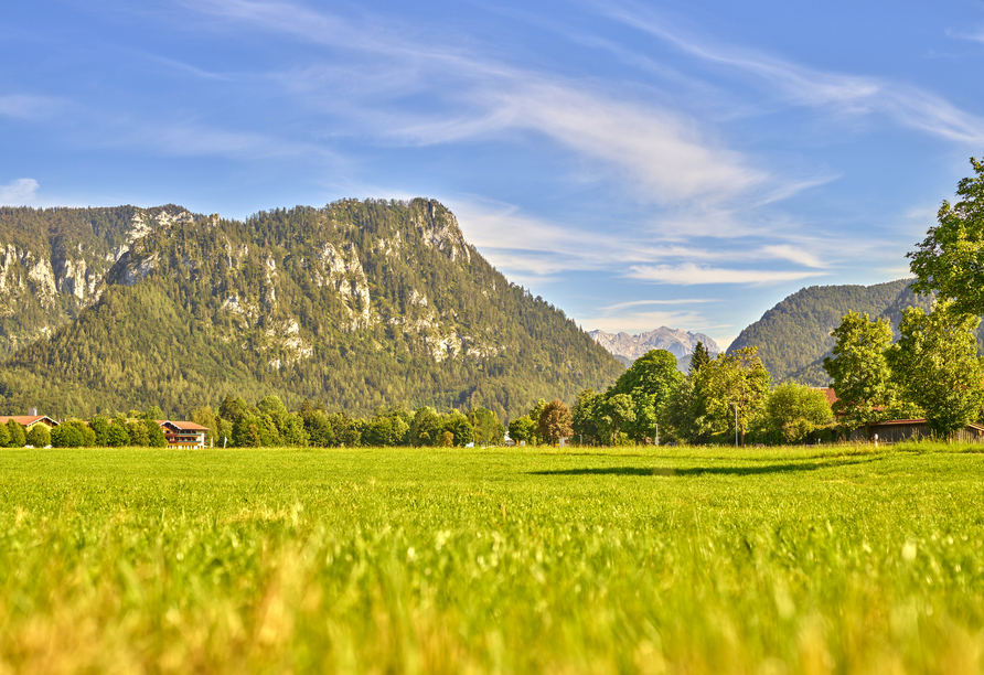 Erkunden Sie die wunderschöne Umgebung im Chiemgau.