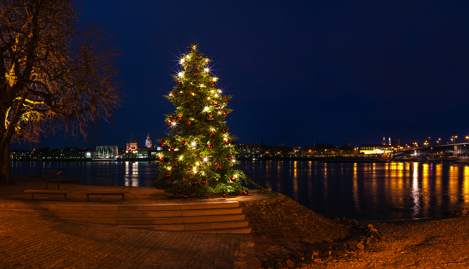 Verbringen Sie Ihr Weihnachtsfest am Rhein.