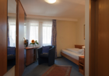 Beispiel eines Einzelzimmer im Wellnesshotel Rothfuss