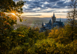 Das Schloss Wernigerode bieten bei jeder Tageszeit einen zauberhaften Anblick.