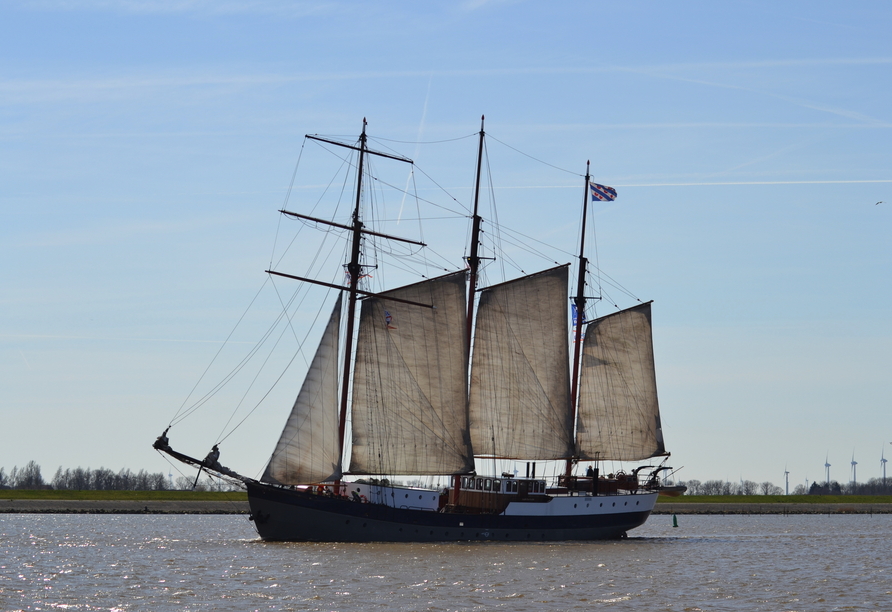 Das Segelschiff Leafde fan Fryslân – eine Dreimast-Barkentine
