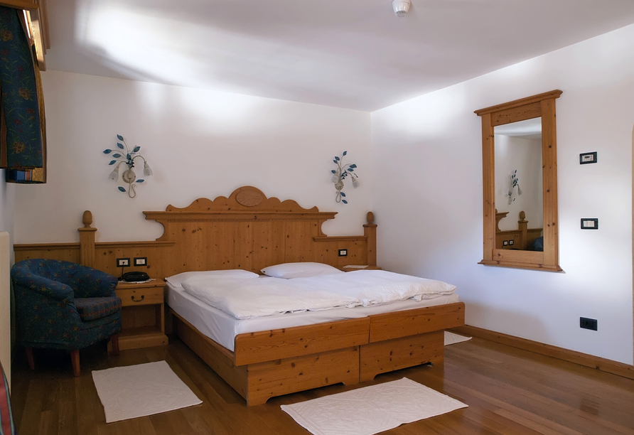 Beispiel eines Doppelzimmers Comfort im Hotel Parco dello Stelvio