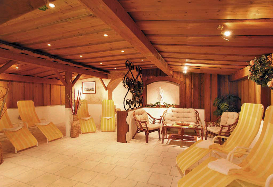 Entspannen Sie im Wellnessbereich des Hotels Lammwirt.