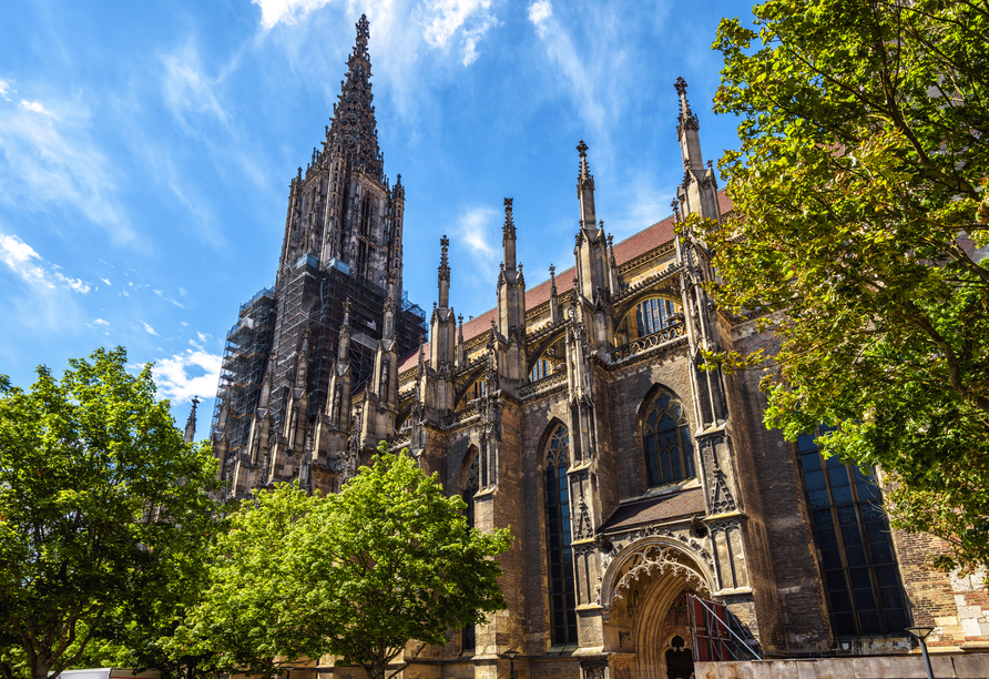 Das mächtige Münster ist die bekannteste Sehenswürdigkeit Ulms.