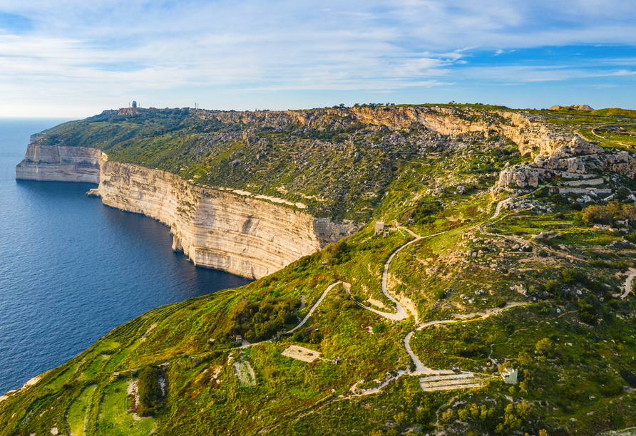 Die spannende Inselgruppe Malta entdecken, Dingli Klippen Malta