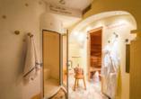 Entspannen Sie in der Sauna und im Dampfbad des Ferienhotels Gewürzmühle.