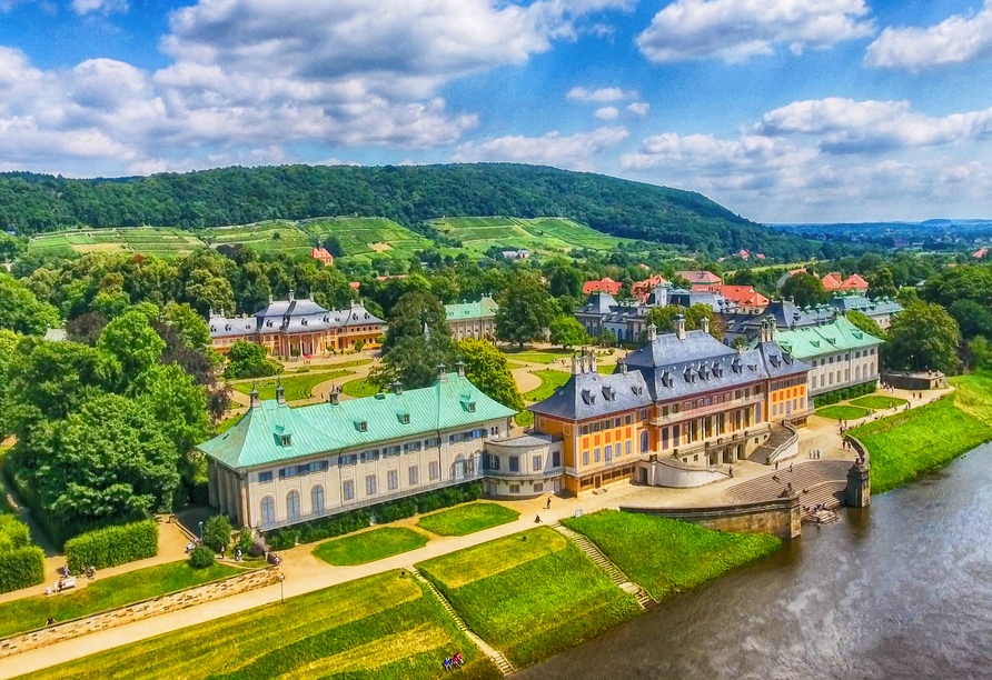 Das Schloss Pillnitz ist ein beliebtes Fotomotiv.