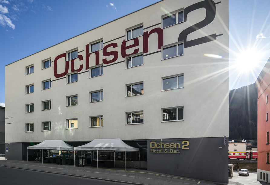 Hotel Ochsen 2 in Davos Platz, Außenansicht