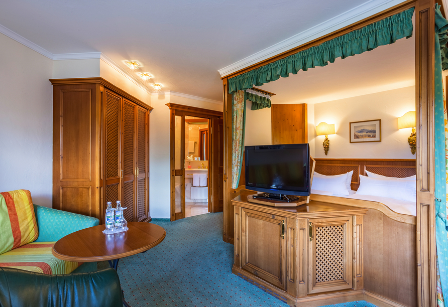 Beispiel eines Doppelzimmers Komfort im Alpenhotel Oberstdorf