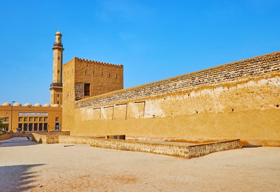 Das Al-Fahidi Fort ist das älteste noch stehende Bauwerk in Dubai.
