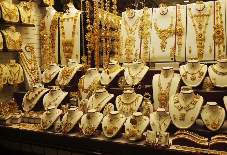In Dubai darf ein Besuch auf dem berühmten Gold Souk nicht fehlen!