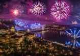 Bestaunen Sie das Silvester-Feuerwerk über Budapest.