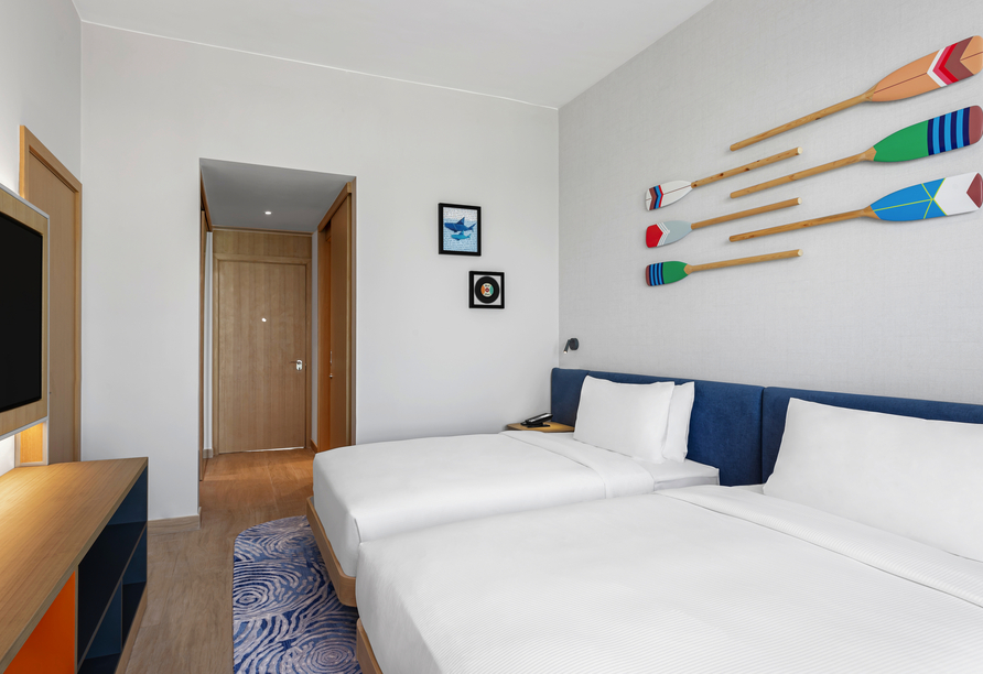 Beispiel eines Doppelzimmers im Hotel Hampton by Hilton Marjan Island