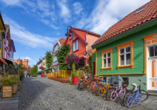 In Stavanger erwartet Sie ein hübsches, farbenfrohes Stadtzentrum.