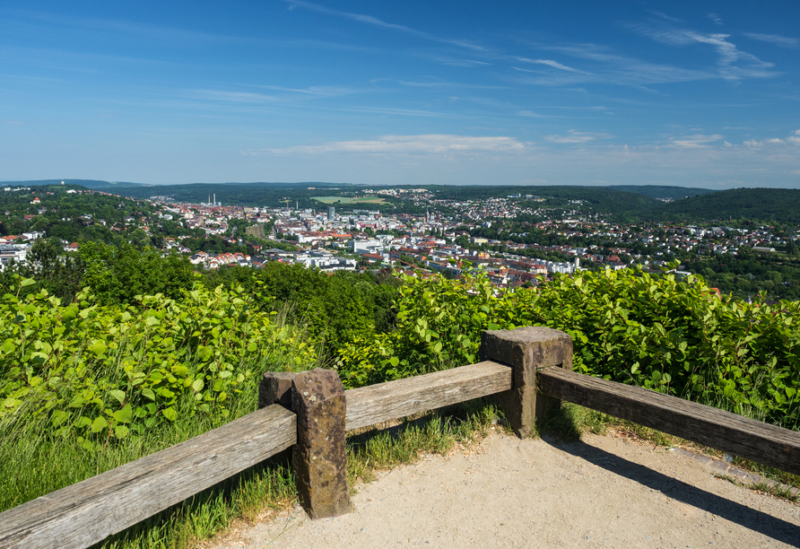 Blick auf die schöne Stadt Pforzheim