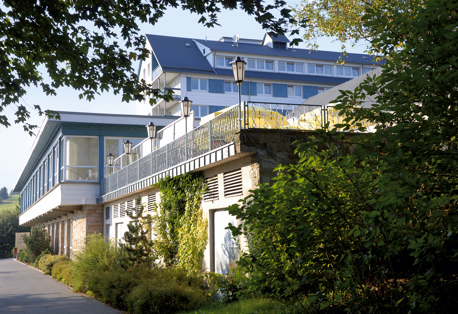 Werrapark Resort Hotel Frankenblick, Außenansicht Sommer