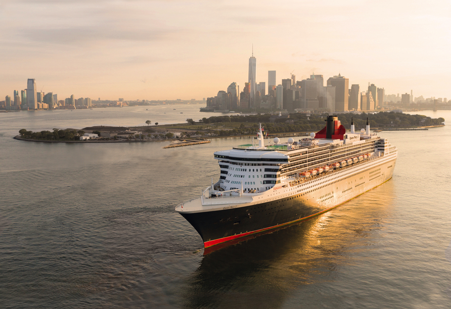 Ihr Reise an Bord der Queen Mary 2 endet in New York City.