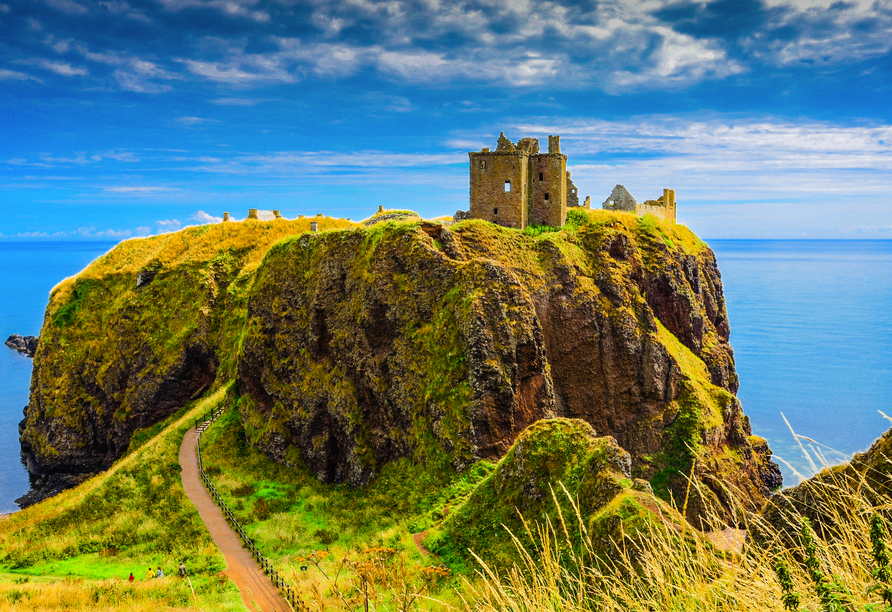 Das Dunnottar Castle begeistert mit einer atemberaubenden Aussicht!