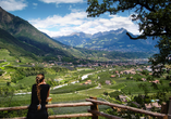 Südtirol - Blick auf Meran und das Etschtal