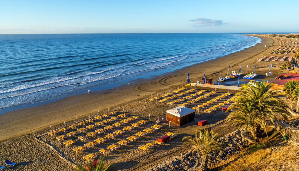 Der Strand von Playa del Inglés ist einer der schönsten der Insel.