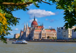 Blick auf das Parlament von Budapest