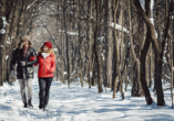 Genießen Sie tolle Spaziergänge im Winter.