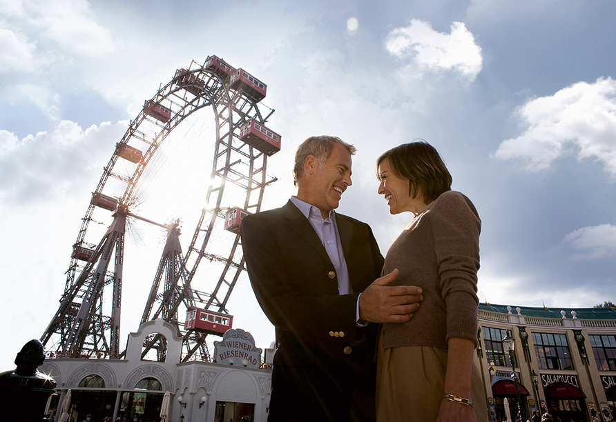 Besuchen Sie den Wiener Prater.