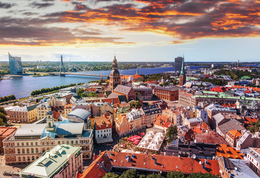 Riga - die Perle im Baltikum - ist die Hauptstadt Lettlands und mit 650.000 Einwohnern die größte Stadt im Baltikum. (Reisetermin 28.07.)