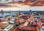 Riga - die Perle im Baltikum - ist die Hauptstadt Lettlands und mit 650.000 Einwohnern die größte Stadt im Baltikum. (Reisetermin 28.07.)