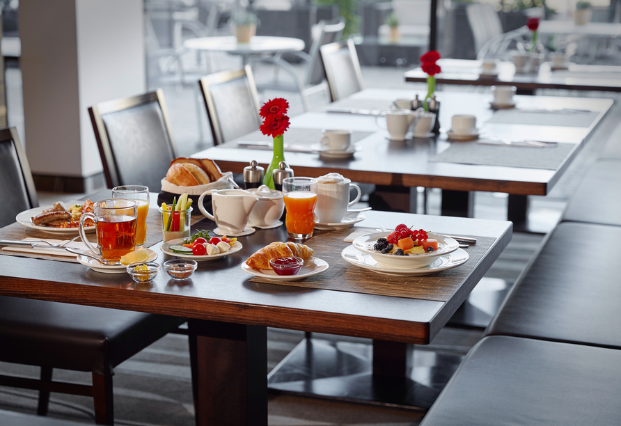 Am Morgen erwartet Sie ein leckeres Frühstück im Restaurant Nuvolari.