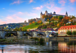 Die Festung Marienberg thront oberhalb von Würzburg.