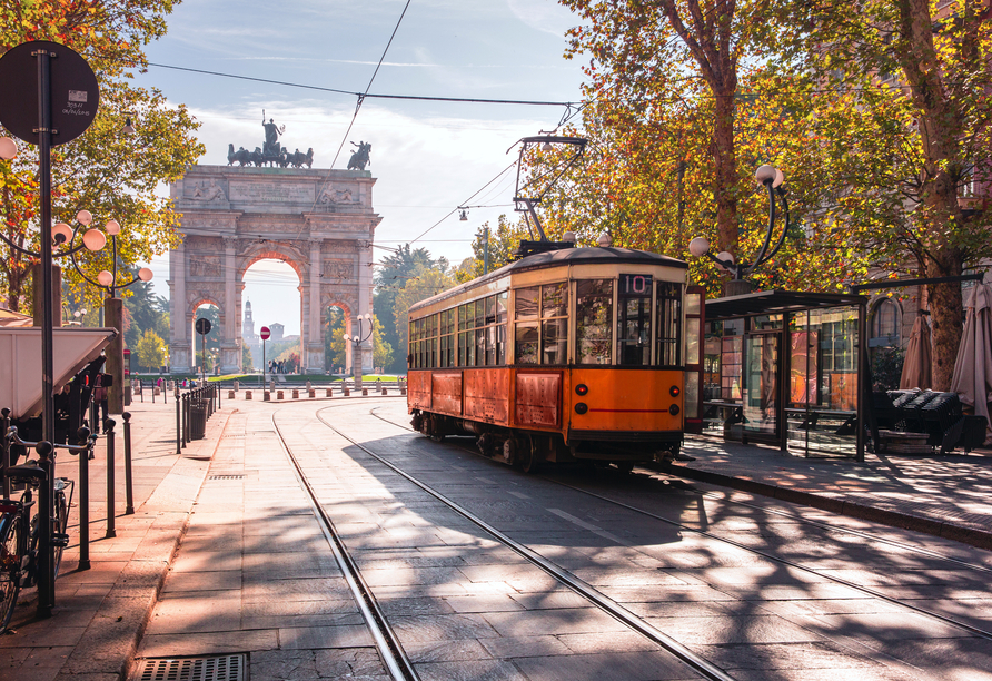 Entdecken Sie Mailand an Bord der historischen Straßenbahn.