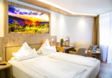 Beispiel eines Doppelzimmers Dreiland im Fini-Resort Badenweiler