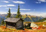 Besuchen Sie die Almhütte von Montafon.