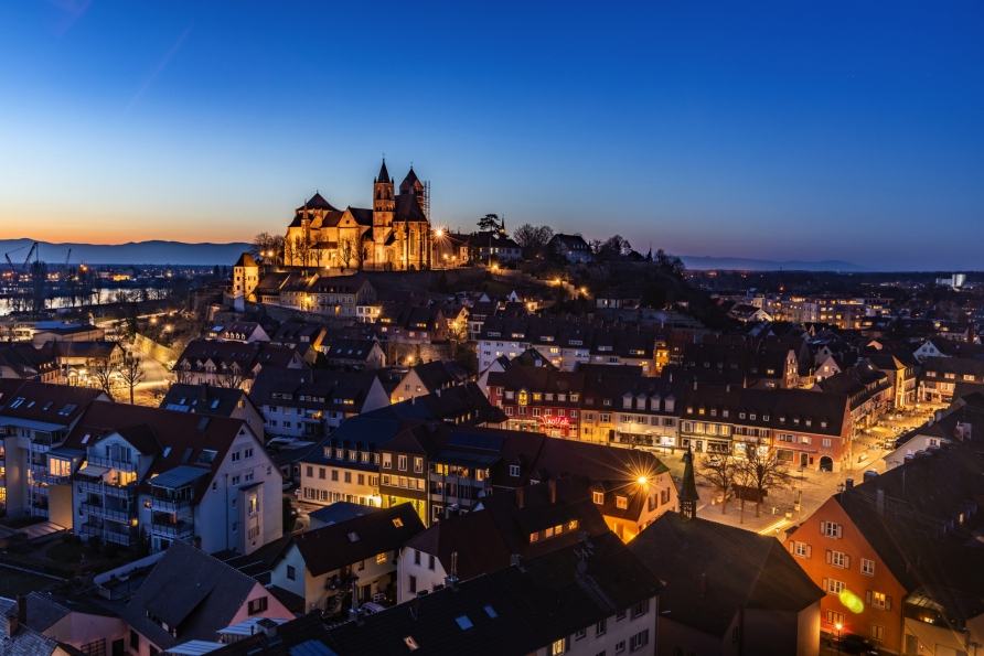 Breisach zur Blauen Stunde