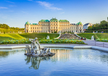 Besuchen Sie das Schloss Belvedere in Wien.