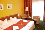 Beispiel eines Doppelzimmers Landseite im SEETELHOTEL Nautic Usedom Hotel & Spa