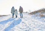 Schmieden Sie Pläne für das neue Jahr bei einem Spaziergang durch die wunderschöne Winterlandschaft. 