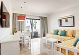 Beispiel des Wohnraums eines Appartements im Grupotel de Mar Menorca.