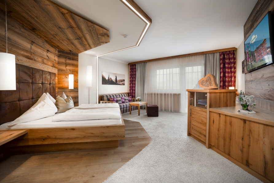 Beispiel einer Kuschelsuite in Ihrem Wellnesshotel Kohlerhof