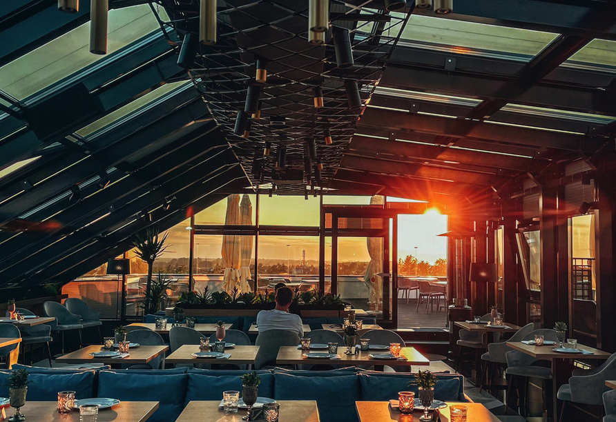 Der Panoramablick vom Restaurant Level5 ist einmalig.