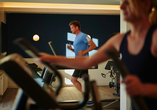 Im Fitnessraum des Hotels können Sie Sport treiben