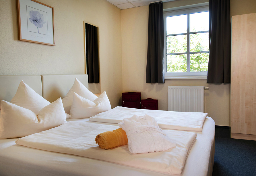 Beispiel eines Doppelzimmers Komfort im InHotel Mainfranken