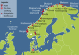 MS Nordnorge - Ihre Reiseroute
